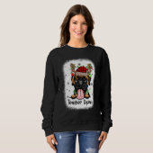 Bleached TeachSquad Boxer Reindeer Teacher Chri Sweatshirt (Vorne ganz)