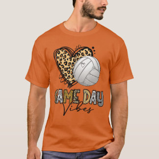 Bleached Volleyball Game Day Vibes Volleyball Mom  T-Shirt