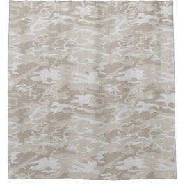 Bleached Wasteland Camouflage Duschvorhang