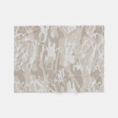 Bleached Wasteland Camouflage Fleecedecke (Vorderseite (Horizontal))