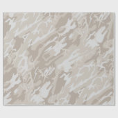 Bleached Wasteland Camouflage Geschenkpapier (Flach)