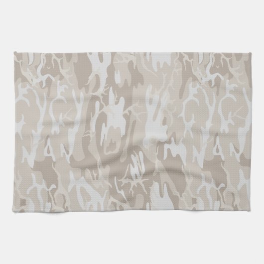 Bleached Wasteland Camouflage Küchentuch (Horizontal)