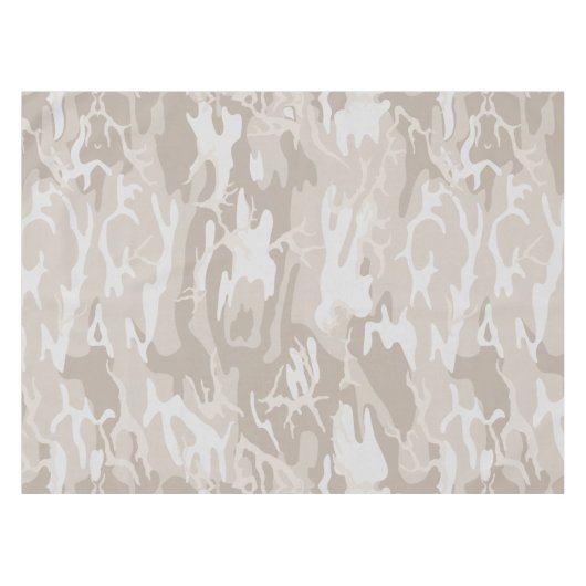 Bleached Wasteland Camouflage Tischdecke (Vorderseite (Horizontal))