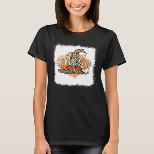Bleached Witchy Leopard Hexenhut Basic Hexe T-Shirt