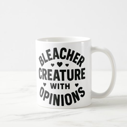 Bleacher-Kreatur mit Meinungen  Kaffeetasse (Rechts)
