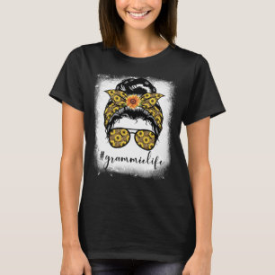 Bleaches Grammie Life Messy Hair Buthers Day S T-Shirt