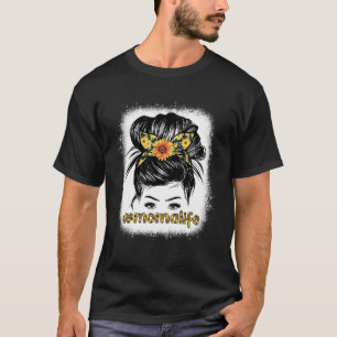 Bleaches Moma Messy Hair Bun Sonnenblumen Frauen M T-Shirt