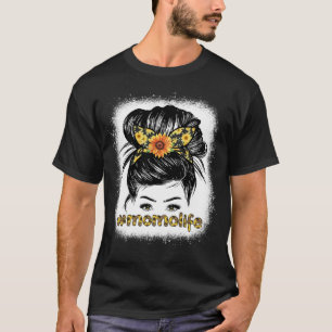 Bleaches Momo Messy Hair Bun Sonnenblumen Frauen M T-Shirt