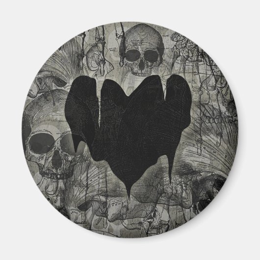 Bleak Heart Gothic Valentine Magnet (Vorne)