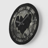 Bleak Heart Große Wanduhr (Winkel)