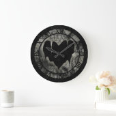 Bleak Heart Große Wanduhr (Zuhause)
