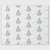 Bleak Mitten Winterbärenschneemuster Geschenkpapier (Flach)