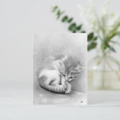 Bleak wintry Kitty Postkarte (Stehend Vorderseite)