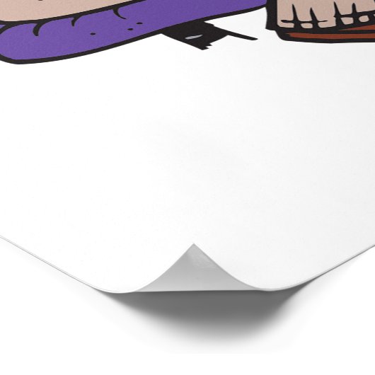 Bleary Mit Augen Man Poster (Ecke)