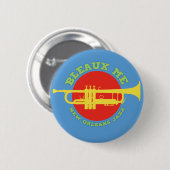 Bleaux ich - New- Orleansjazz Button (Vorne & Hinten)