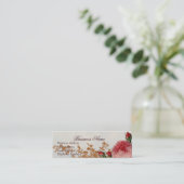 Blebheim-Rose - Summer Sky on Gold Mini Visitenkarte (Stehend Vorderseite)