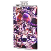 Blebs aus farbigem Glas oder wertvollen Steinen? Flachmann (Links)