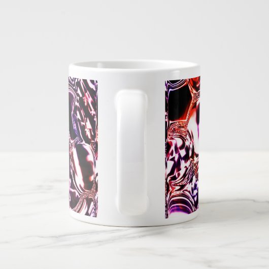 Blebs aus farbigem Glas oder wertvollen Steinen? Jumbo-Tasse (Rückseite)