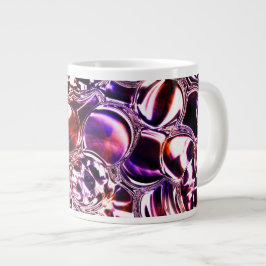 Blebs aus farbigem Glas oder wertvollen Steinen? Jumbo-Tasse