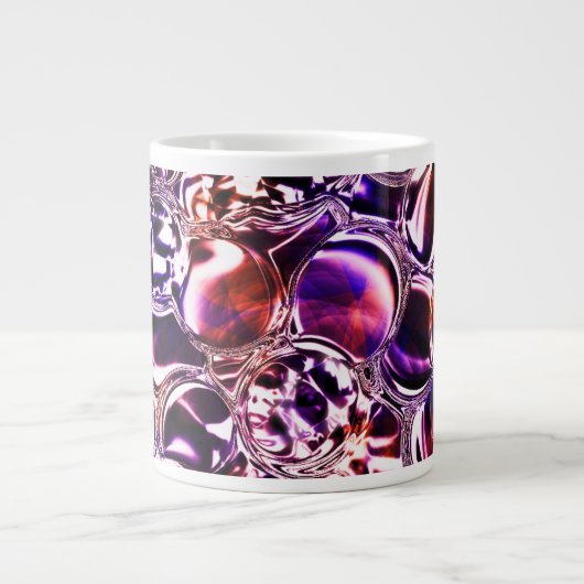 Blebs aus farbigem Glas oder wertvollen Steinen? Jumbo-Tasse (Vorderseite)