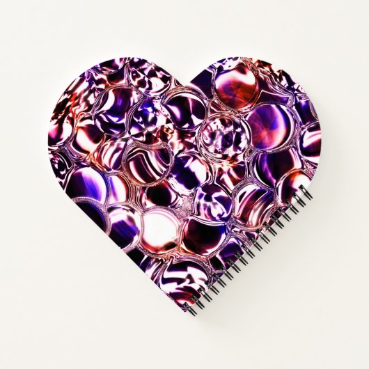 Blebs aus farbigem Glas oder wertvollen Steinen? Notizblock (Rückseite)