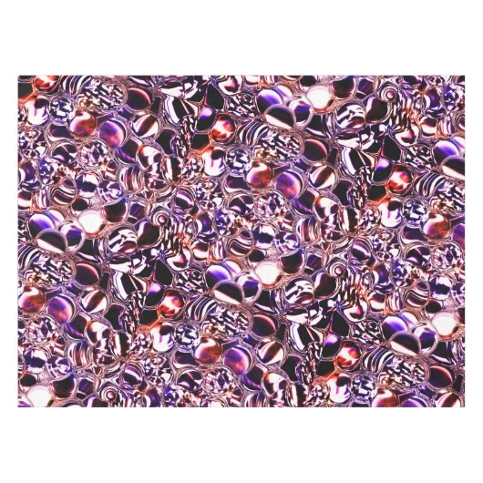 Blebs aus farbigem Glas oder wertvollen Steinen? Tischdecke (Vorderseite (Horizontal))