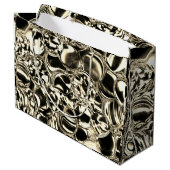 Blebs aus Gold oder Blasen aus Glas Helligkeit? Große Geschenktüte (Rückseite Schrägansicht)