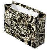 Blebs aus Gold oder Blasen aus Glas Helligkeit? Große Geschenktüte (Vorderseite Schrägansicht)