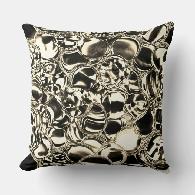 Blebs aus Gold oder Glasblasen? Kissen (Vorderseite)