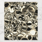 Blebs aus Gold oder Glasblasen? Weinetikett (Einzelnes Label)