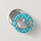 Blech 3,2cm Blauer Chinchilla Button (Vorne & Hinten)
