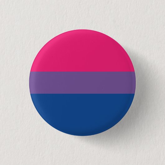 Blech Bisexuelle Flagge - Love i Love Button (Vorderseite)