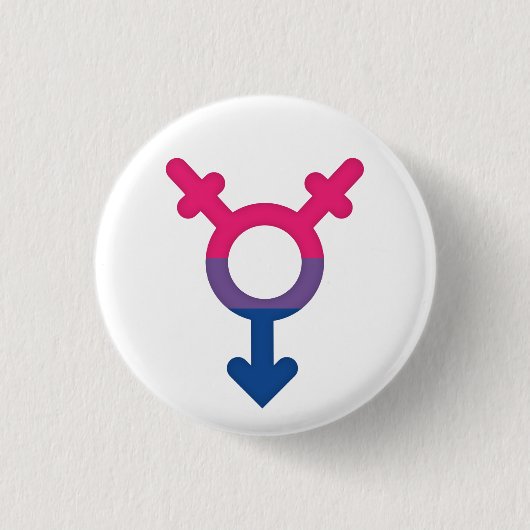 Blech Flagge Bisexuelles Symbol Sie - Love i Love Button (Vorderseite)