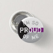 Blech Flagge Demisexual Unter Proud - Love i Love Button (Vorne & Hinten)