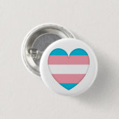 Blech Flagge Transsexueller Herz - Love i Love Button (Vorne & Hinten)