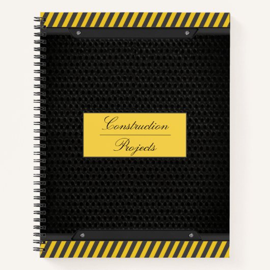 Blech-Spiralfolien Notizblock (Vorderseite)