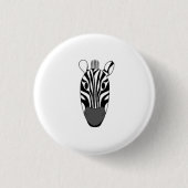 Blech Zebra Button (Vorderseite)