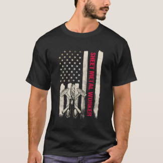 Blecharbeiter-Geschenke Design auf der Rückseite d T-Shirt