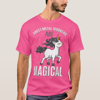 Blecharbeiter sind magische Unicorn-Job-Profes T-Shirt