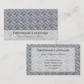 Blechbezug aus Vollstahl Visitenkarte (Vorne/Hinten)