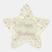 Blechbezug Stern-Aufkleber (Vorderseite)