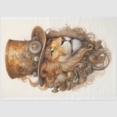 Blechbläser und Kupferstich, Lion E1R-Decoupage Seidenpapier (Vorderseite)