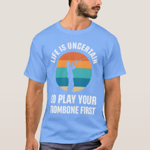 Blechblasinstrument-Posaune-Übungen-Posaune vintag T-Shirt