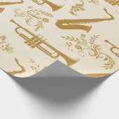 Blechblasinstrumente Geschenkpapier (Ecke)