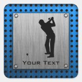 Blechbürste Golf Quadratischer Aufkleber (Vorderseite)