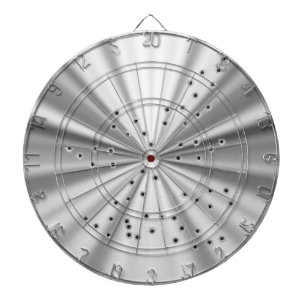 Blechdosemetall mit Einschusslöchern Dartscheibe