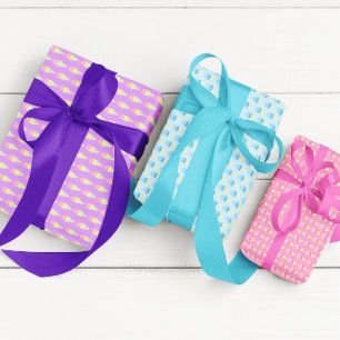 Bleche aus Eiscreme Geschenkpapier Set