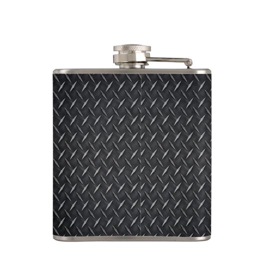 Blechkolben aus Diamant Flachmann (Rückseite)