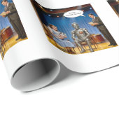 Blechmann du bist der Vater  Geschenkpapier (Rolleneckpunkt)