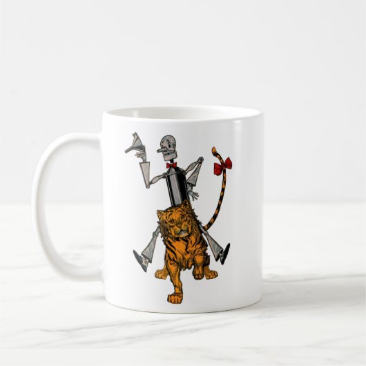 Blechmann und Feiger Löwe Kaffeetasse (Links)